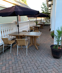 Outdoor dining at Vincent's in Freehold, NJ